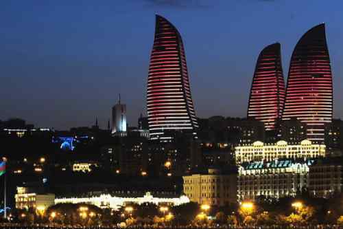 азербайджан башни пламя