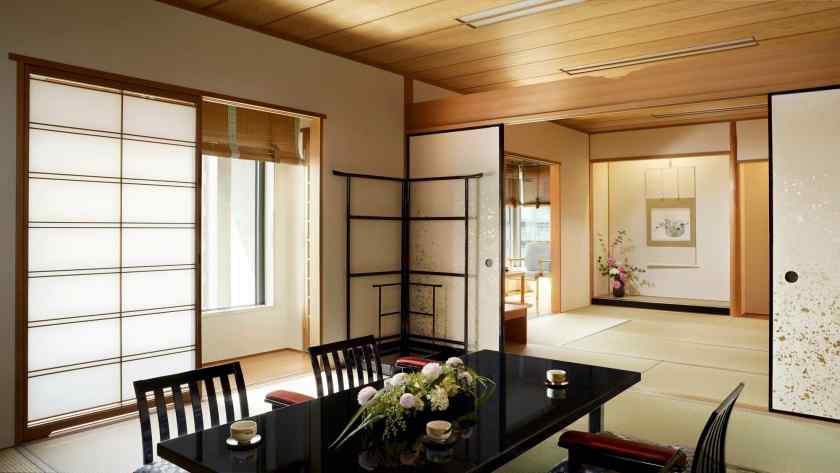Стиль японский минимализм в интерьере столовой