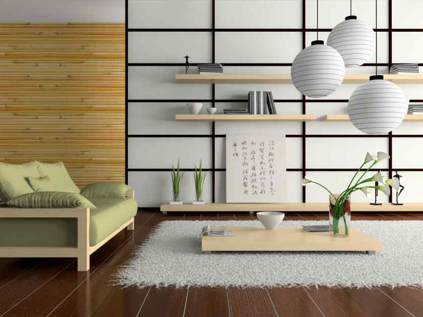 Стиль японский минимализм в интерьере гостиной