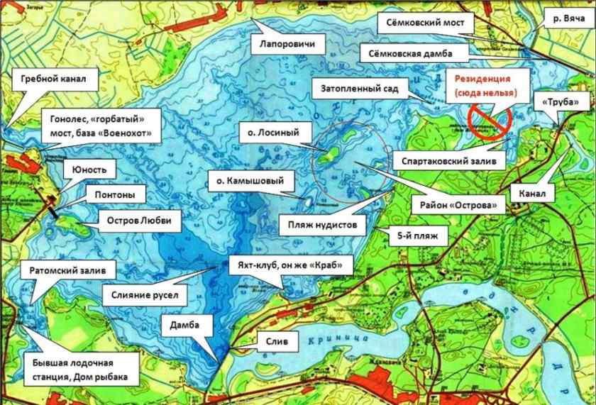 Минское море: как доехать и схема водохранилища