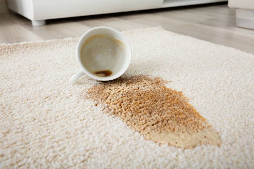 Как почистить ковёр от кофе?
