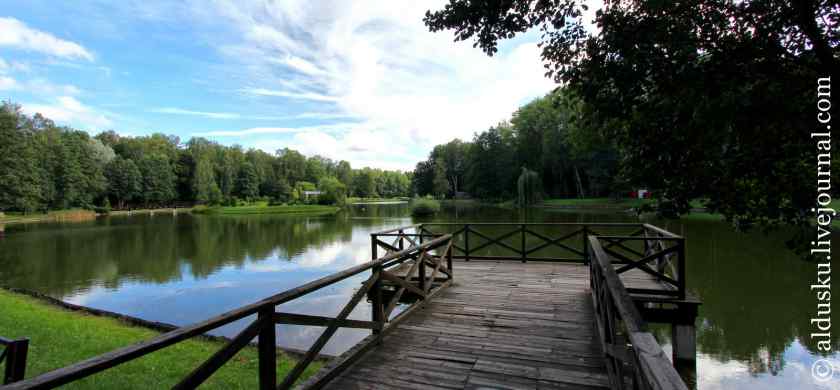 Озеро в Ботаническом саду Минску