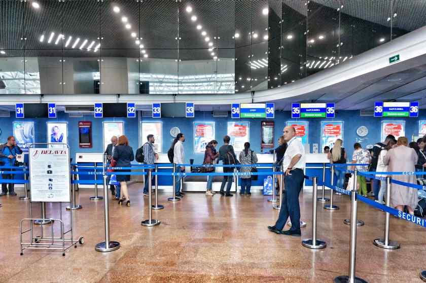 Регистрация в Национальном аэропорту Минска
