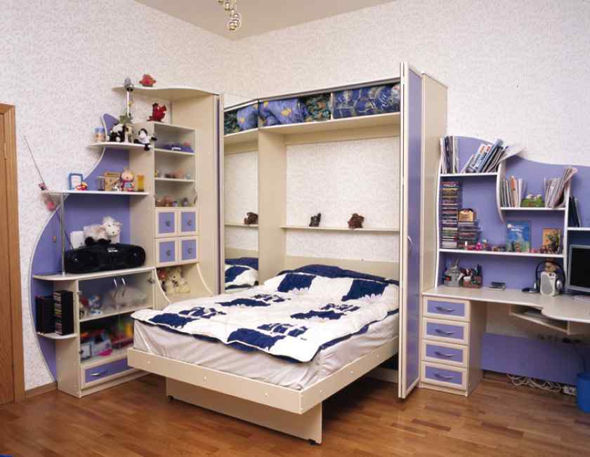 Шкаф-кровать в детской комнате