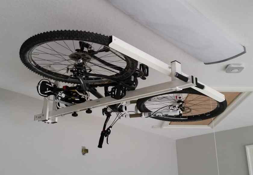Хранение велосипеда под потолком