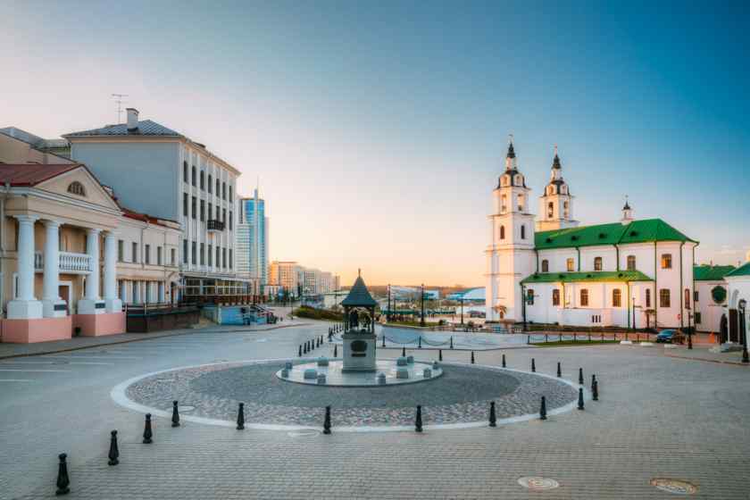 Площадь Свободы в Верхнем городе Минска