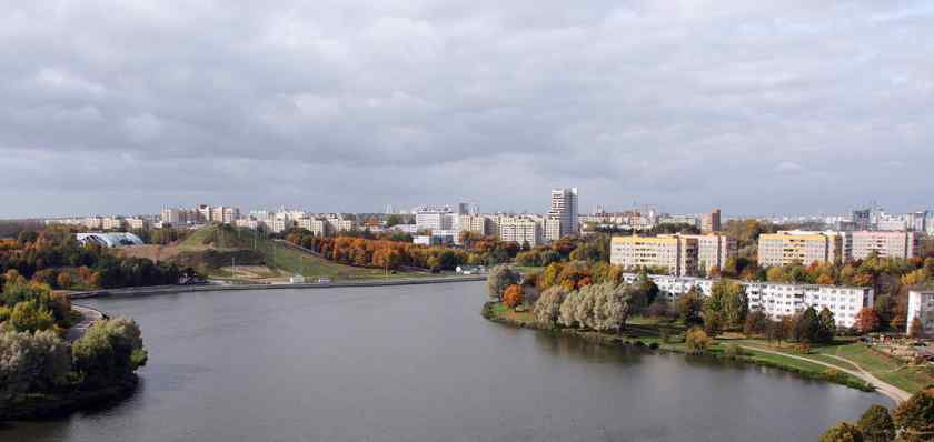 Панорама Октябрьского район в Минске