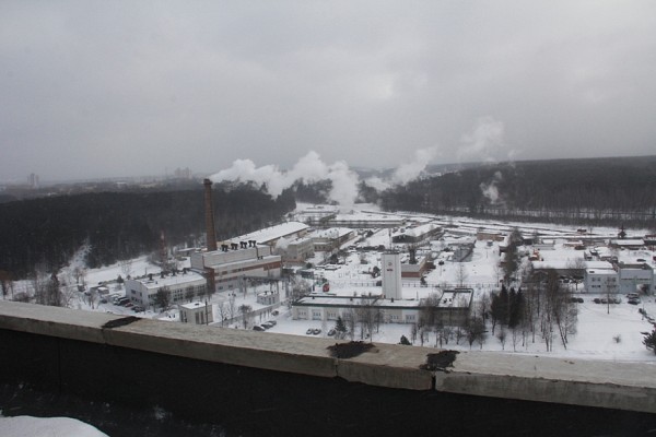 вид с крыши пвт