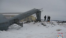 Водонапорная башня обрушилась в Могилевском районе